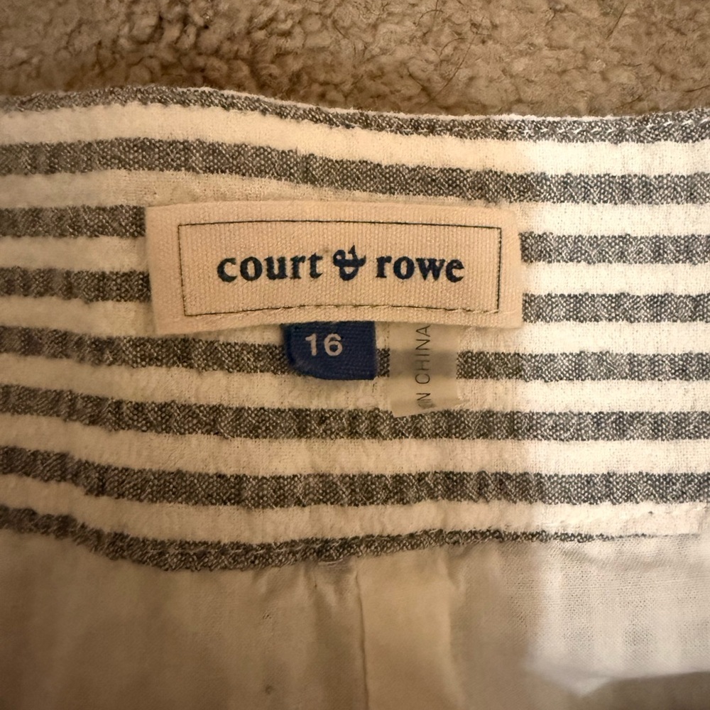 Court & Rowe Striped A-Line Skirt Nautical Preppy - Picture 3 of 4